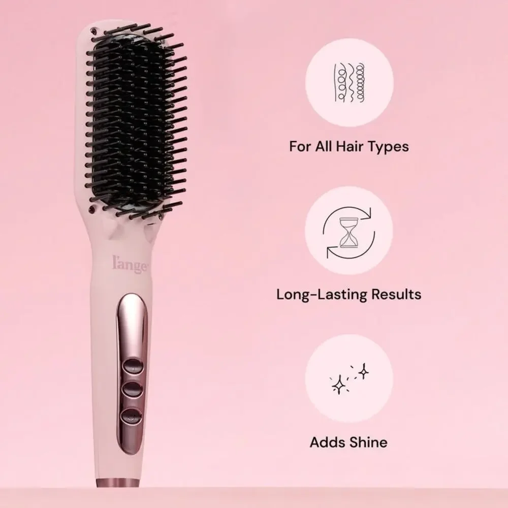 L'ange Ceramic Hair Straightening Brush Black